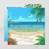 Exotisch Strand Jamaica Ontvangst namen in het zan Kaart (Voorkant / Achterkant)