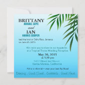 Exotisch strand Jamaica receptie krijgt namen in h Kaart (Achterkant)