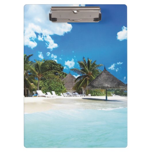 Exotisch strand klembord (Voorkant)