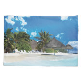 Exotisch strand kussensloop (Achterkant-Links)