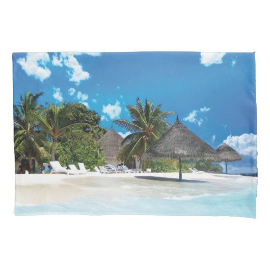 Exotisch strand kussensloop (Voorkant-Links)