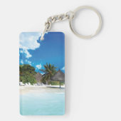 Exotisch strand sleutelhanger (achterkant)