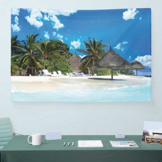 Exotisch strand spandoek (Beurs)
