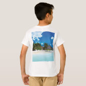 Exotisch strand  t-shirt (Achterkant volledig)