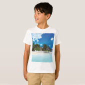 Exotisch strand  t-shirt (Voorkant volledig)