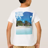 Exotisch strand  t-shirt (Achterkant)