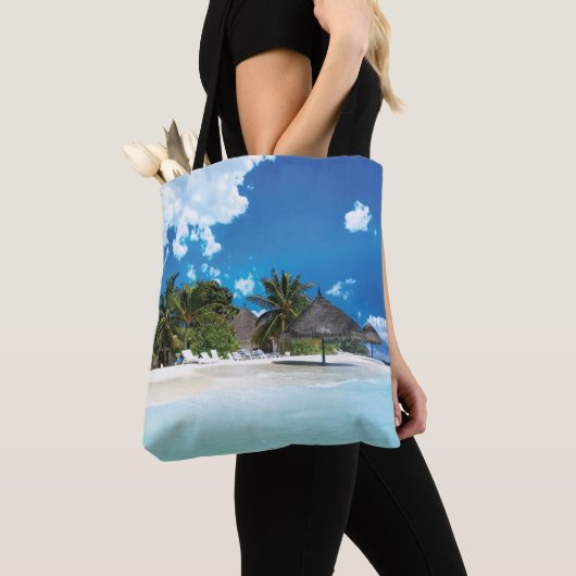 Exotisch strand tote bag (Dichtbij)