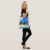 Exotisch strand tote bag (Op model)