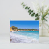 Exotisch strand tropisch eiland paradijs briefkaart (Staand voorkant)