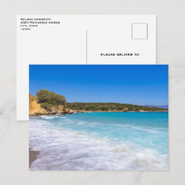 Exotisch strand tropisch eiland paradijs briefkaart