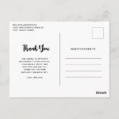 Exotisch strand tropisch eiland paradijs dank u briefkaart (Achterkant)