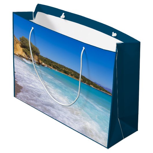 Exotisch strand tropisch eiland paradijs groot cadeauzakje (Achterkant Gekanteld)