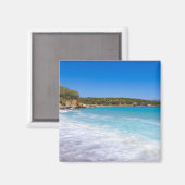 Exotisch strand tropisch eiland paradijs magneet (Voorkant / Achterkant)