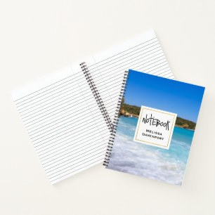 Exotisch strand tropisch eiland paradijs notitieboek