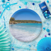 Exotisch strand tropisch eiland paradijs papieren bordje (Feest)