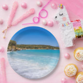 Exotisch strand tropisch eiland paradijs papieren bordje (Feest)