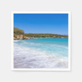 Exotisch strand tropisch eiland paradijs servet (Voorkant)