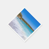 Exotisch strand tropisch eiland paradijs servet (Hoek)