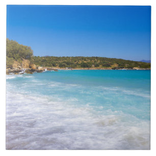 Exotisch strand tropisch eiland paradijs tegeltje