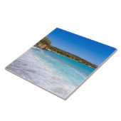 Exotisch strand tropisch eiland paradijs tegeltje (Zijkant)