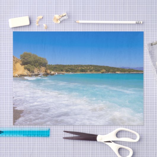 Exotisch strand tropisch eiland paradijs tissuepapier (Craft)