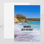 Exotisch strand tropisch eiland paradijs verjaarda kaart (Voorkant / Achterkant)