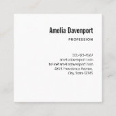 Exotisch strand tropisch eiland paradijs vierkante visitekaartje (Achterkant)