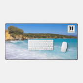 Exotisch strand Tropisch eiland Paradise Monogram Bureaumat (Keyboard & Muis)