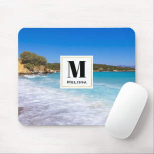 Exotisch strand Tropisch eiland Paradise Monogram Muismat