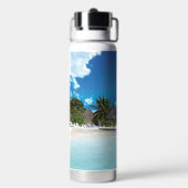 Exotisch strand waterfles (Achterkant)