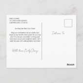 Exotisch Toon meisje viert Chinees Nieuwjaar Briefkaart (Achterkant)