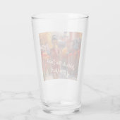 Exotisch Toon meisje viert Chinees Nieuwjaar Glas (Achterkant)