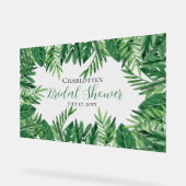 Exotisch Tropisch Blad Groene Bruidsdouche Acryl Bord (Hoek)