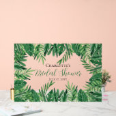 Exotisch Tropisch Blad Groene Bruidsdouche Acryl Bord (Huwelijk)