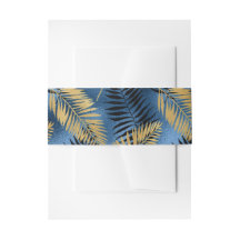 Exotisch tropisch blauw en goud