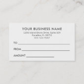 Exotisch Tropisch Bloemen Patroon Cadeaubon Kortingskaartje (Achterkant)