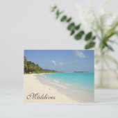 Exotisch Tropisch Eiland Malediven Strand Briefkaart (Staand voorkant)