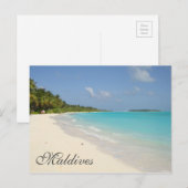 Exotisch Tropisch Eiland Malediven Strand Briefkaart (Voorkant / Achterkant)