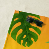 Exotisch Tropisch 🏝 Hummingbird Design Strandlaken (In situ)