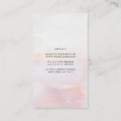 Exotisch Tropisch Oerwoud Bloem en Palmbladeren Visitekaartje (Achterkant)