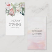 Exotisch Tropisch Oerwoud Bloem en Palmbladeren Visitekaartje (Voorkant / Achterkant)