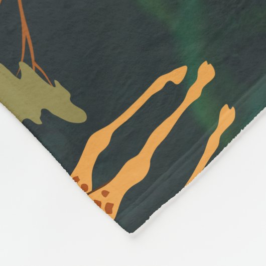 Exotisch Tropisch Oerwoud Dierlijke Fleece Deken (Hoek)