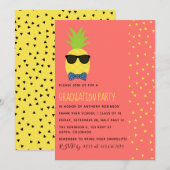 Exotisch tropisch strand Mannelijke GraduPartij Kaart (Voorkant / Achterkant)