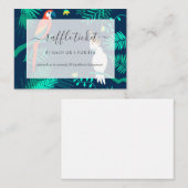 Exotisch tropisch Vrijgezellenfeest Raffle Ticket Informatiekaartje (Voorkant / Achterkant)