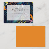 Exotisch tropisch Vrijgezellenfeest Raffle Ticket Informatiekaartje (Voorkant / Achterkant)