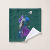 Exotisch vogelontwerp bad handdoek (Wasdoekje)