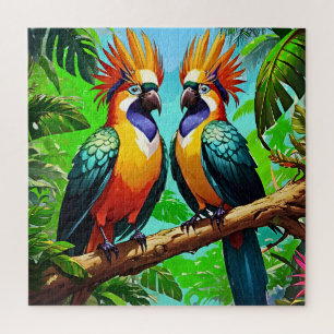 Exotisch vogelparadijs legpuzzel