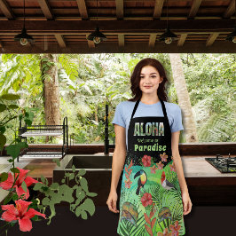 Exotisch Welkom in Aloha tropisch Paradijs Schort