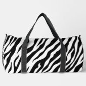 Exotisch zebra patroon Zwart en Wit Plunjezak (Voorkant)