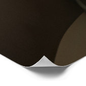 Exotische Afrikaanse glamoureuze rode lippen groen Poster (Hoek)